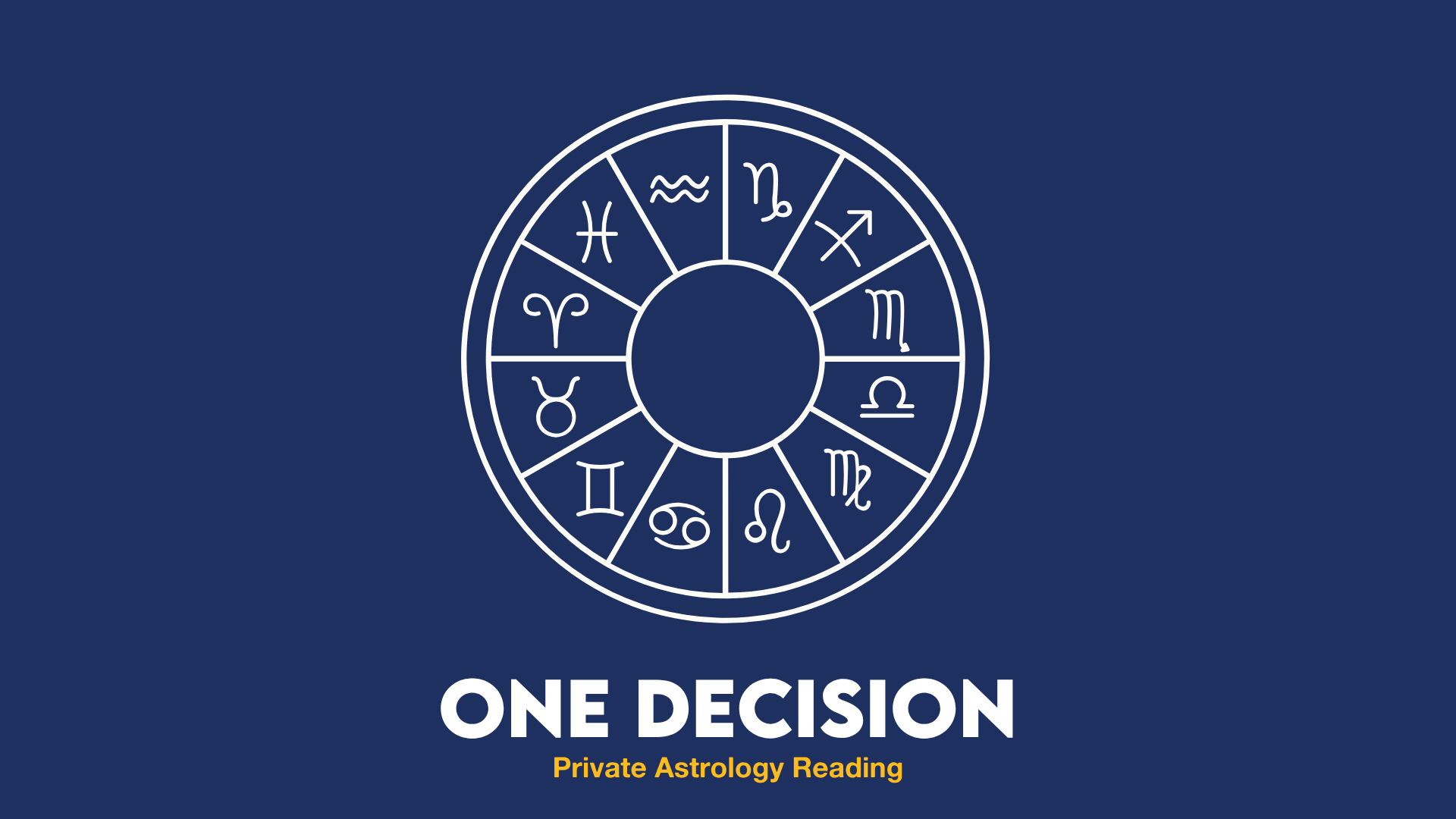 One Decision - Private Astrology Reading