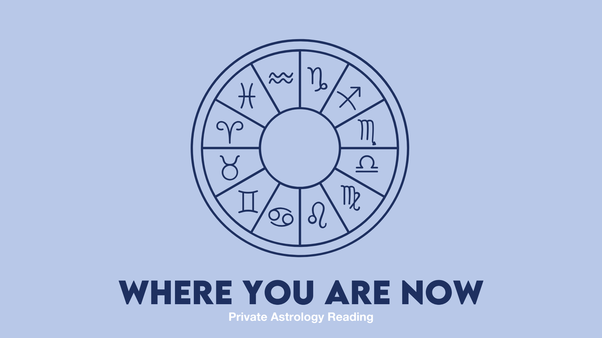 Where You Are Now - Private Astrology Reading
